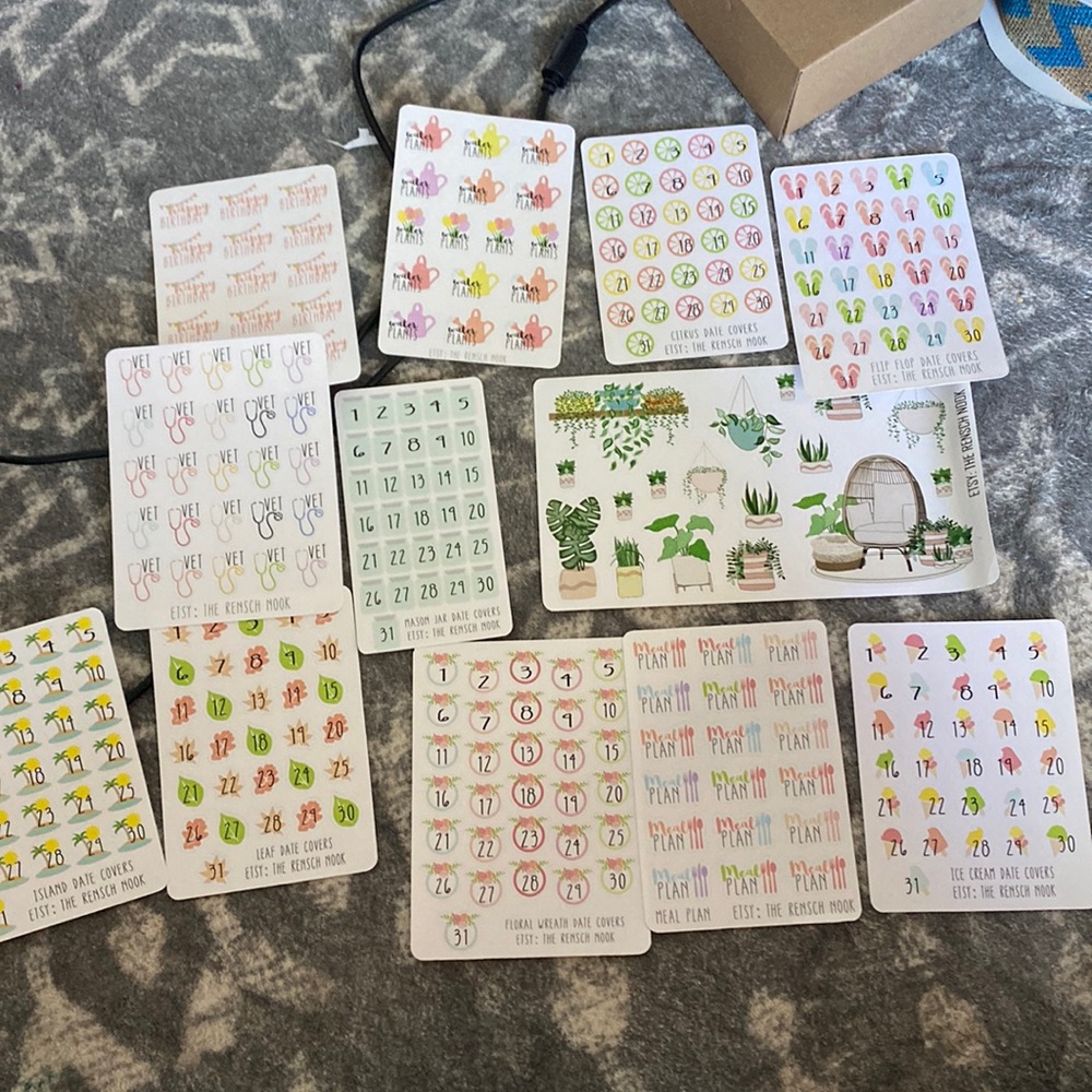 Planner sticker lot